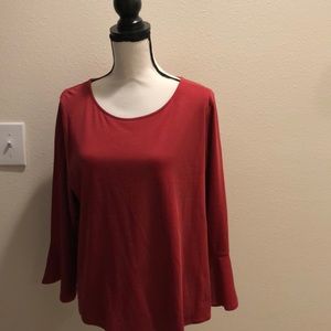 NWT mercantile By JCrew belle sleeve top XL